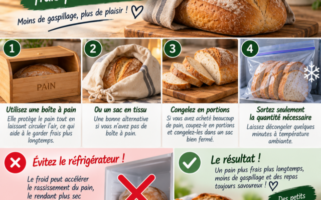 Garder le pain frais plus longtemps 🍞