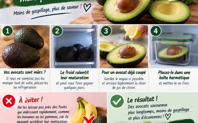 Garder les avocats mûrs plus longtemps 🥑